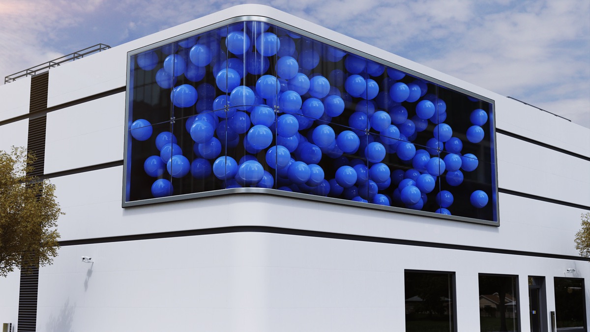 아나몰픽 3D 블루 벌룬